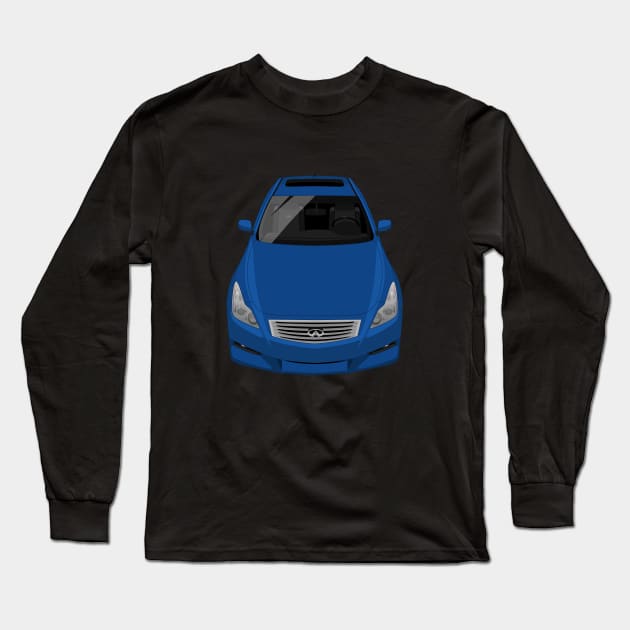 G37 Coupe 4th gen 2010-2015 - Blue Long Sleeve T-Shirt by jdmart